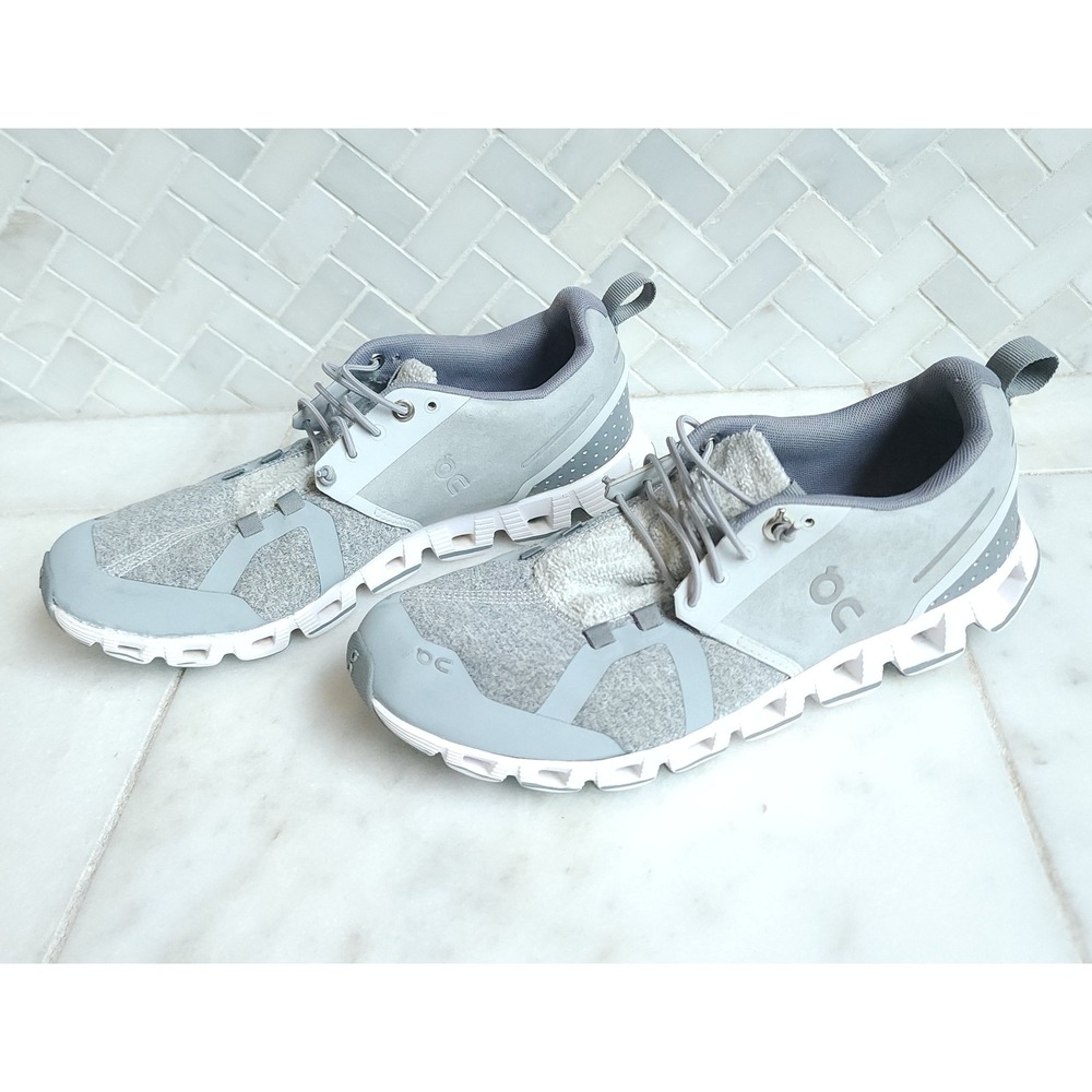 On Cloud 5 Terry Women Sz 8 Glacier Lunar Running Shoes Sneakers Comfort READ